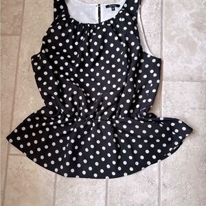 Monteau polka dot dress top